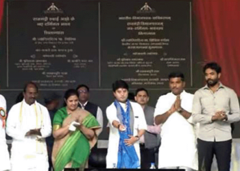 Civil Aviation Minister Jyotiraditya M Scindia laid the foundation stone for the new terminal building at Rajahmundry Airport